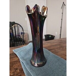 Vintage 1970s Fenton Carnival Glass Vase,  Excellent Condition Authentic...